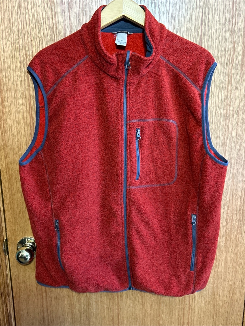Duluth Trading Company Fleece  Vest With Pockets Full Zip Mens XL Travel Layer‎